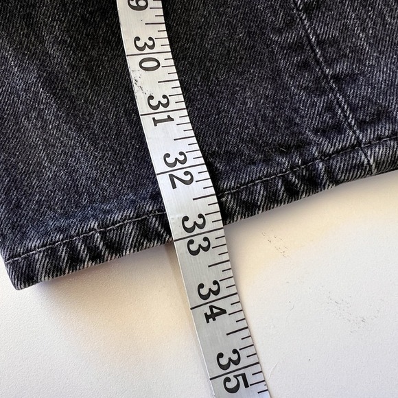 Vintage Levis 501 Jeans Womens Black W30 L33 Made In USA Button Fly Denim 90s - Picture 11 of 15